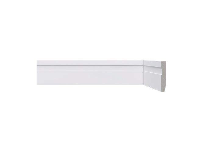 Rodapé LEV52 RP/B Branco