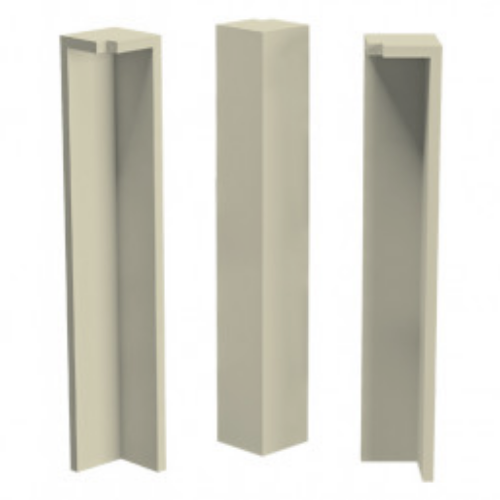 Terminal para Canto Externo Cinza Glacial 154mm