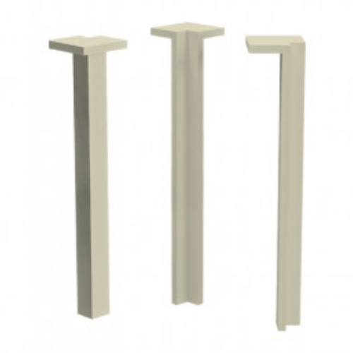 Terminal para Canto Interno Cinza Glacial 154mm