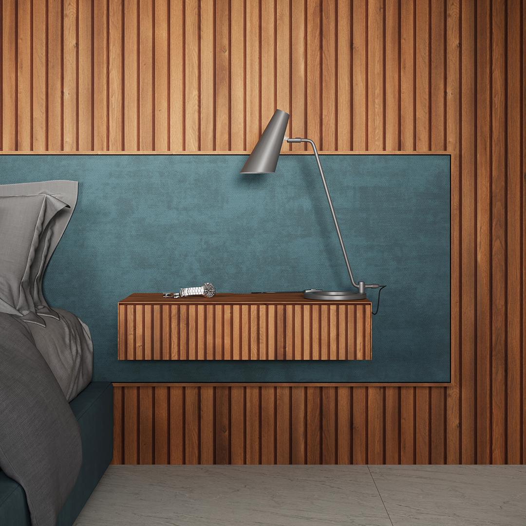 Painel Ripado Nogueira 2cm