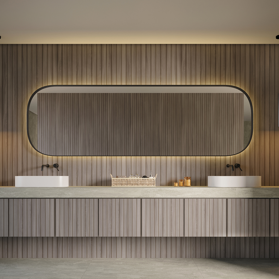 Painel Ripado Walnut 4cm