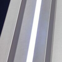 Perfil ripado com LED